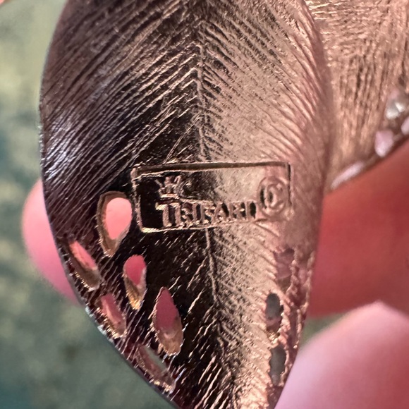 Crown Trifari Vintage Silver Tone Leaf Brooch, EUC. 3 1/4” x 1 1/4”. - Picture 4 of 4